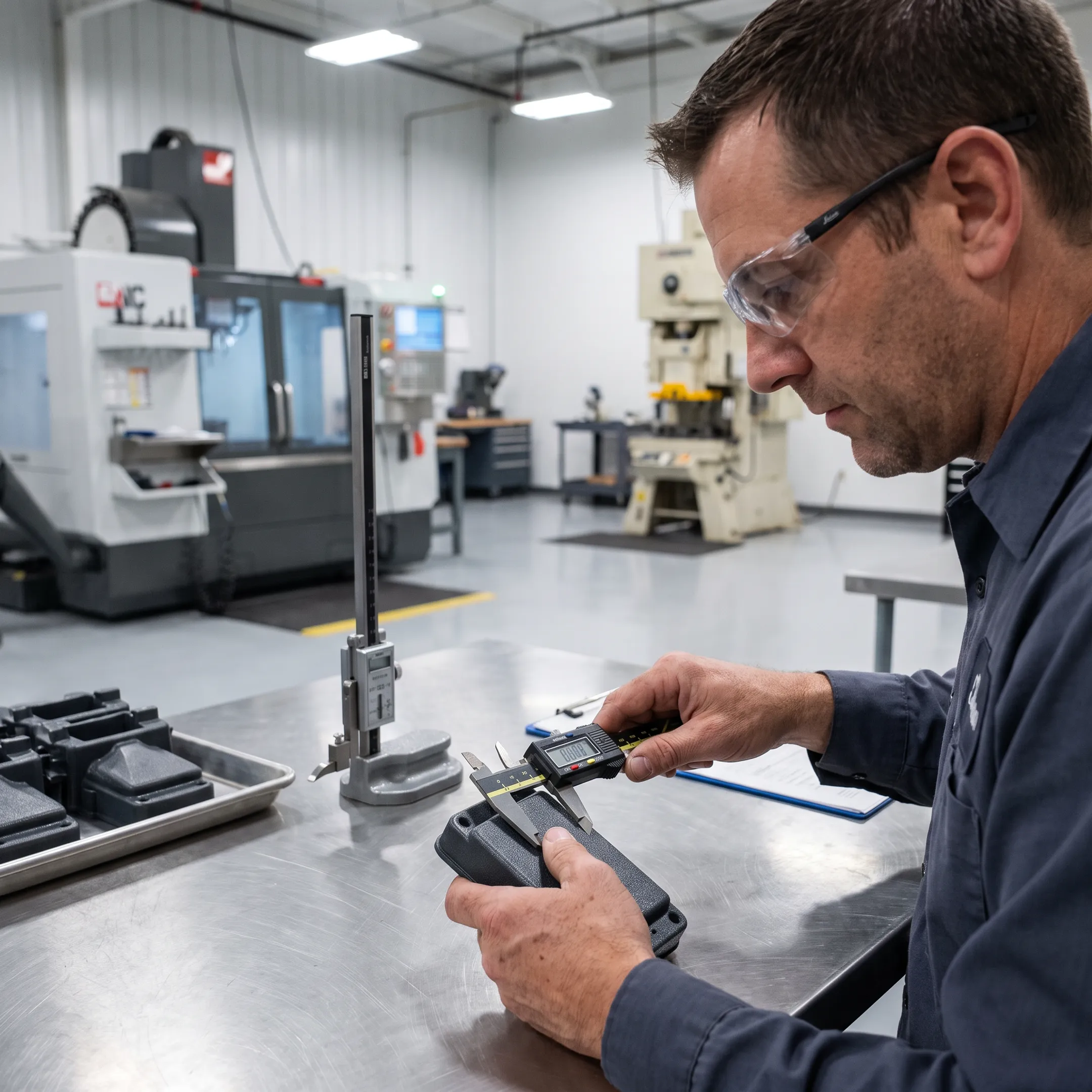 Automotive plastic component inspection