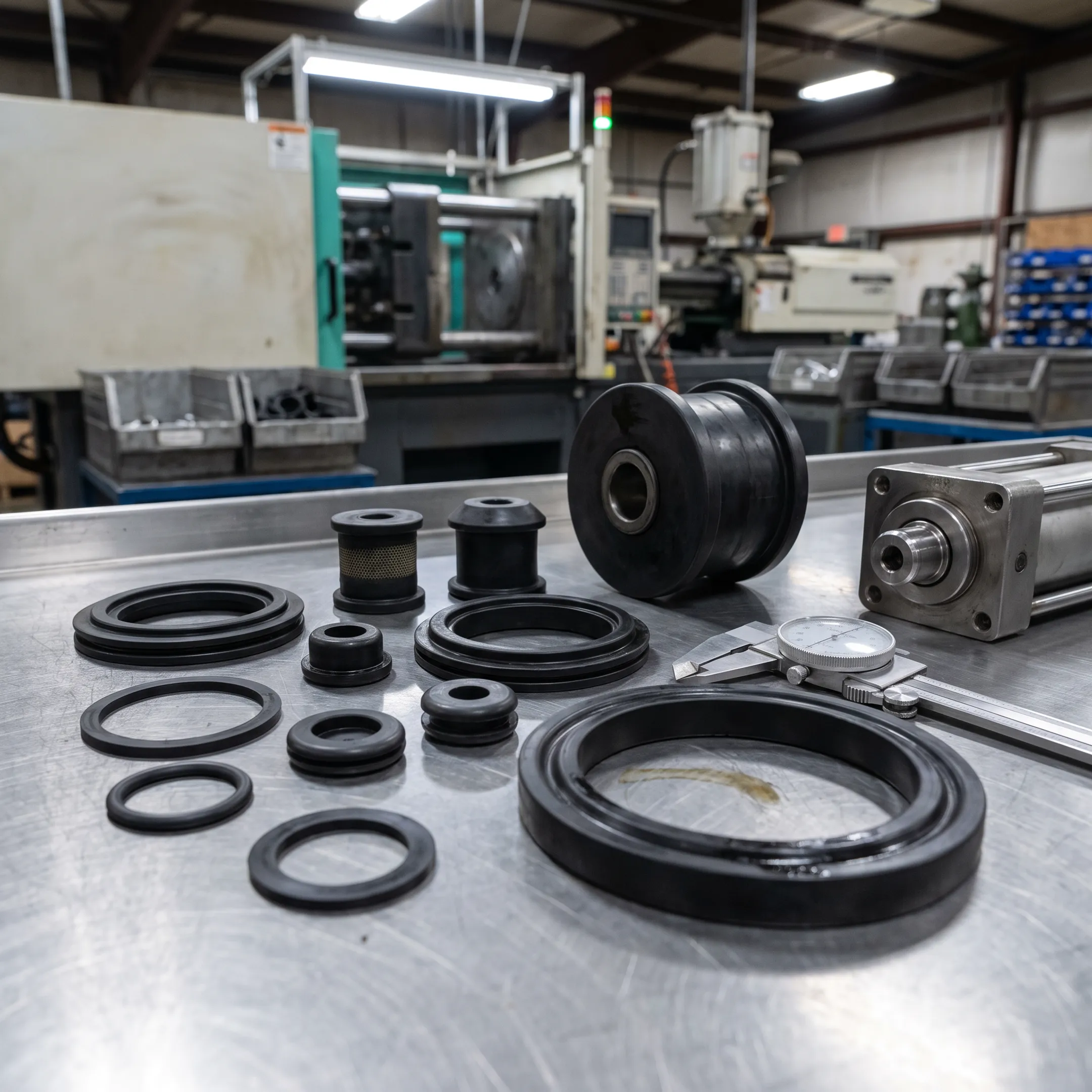 Custom rubber agricultural components
