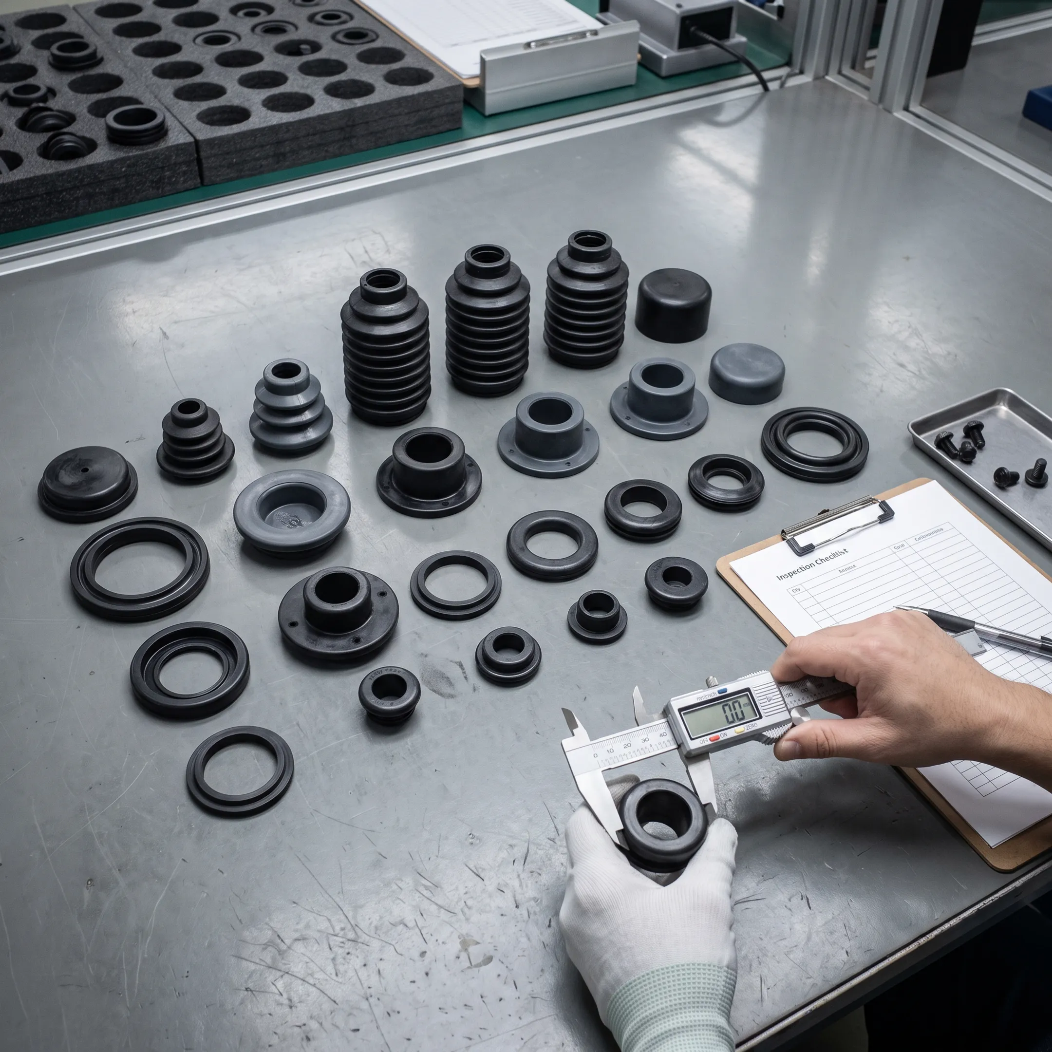Engineered rubber parts for farm equipment