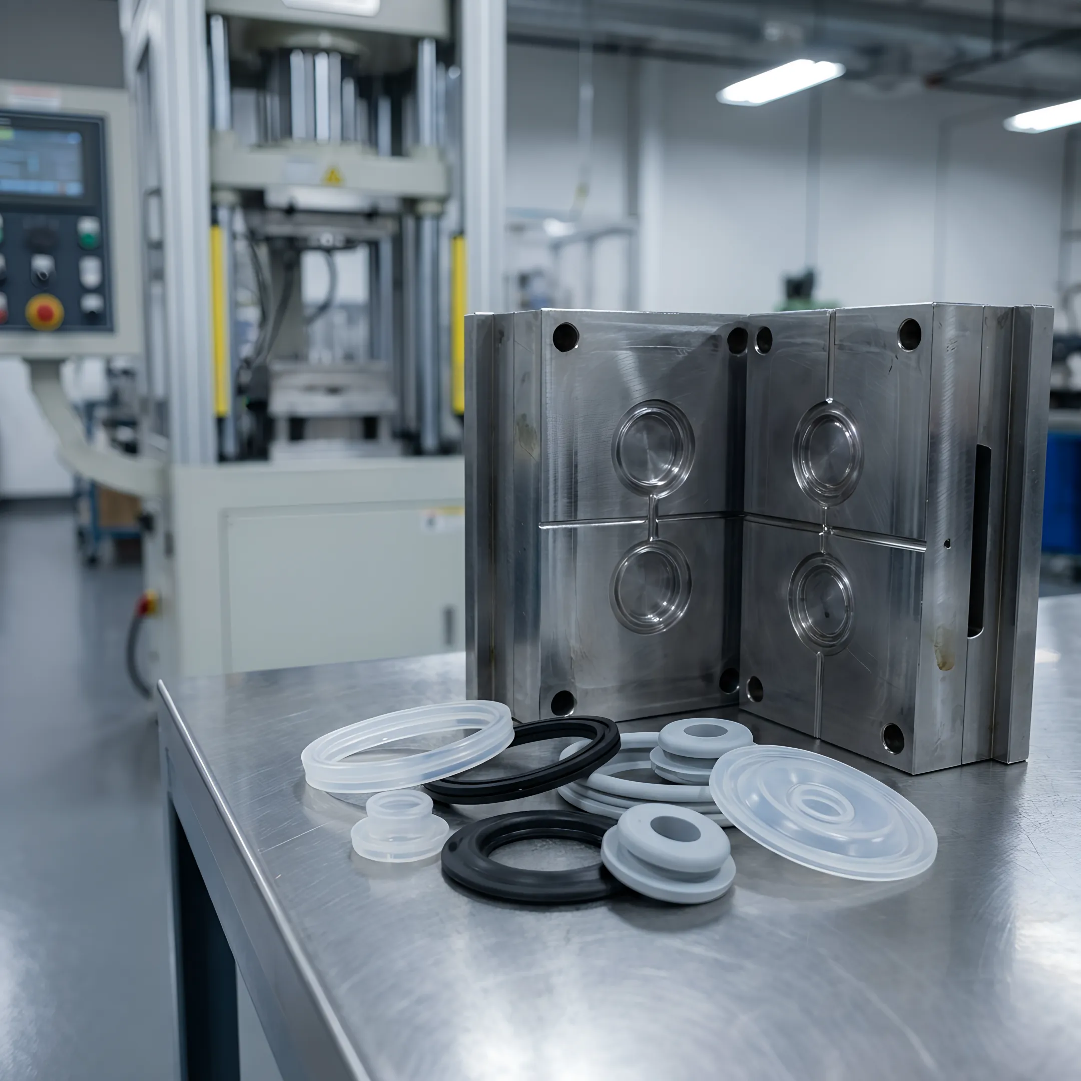 Custom silicone components produced through LSR injection molding