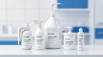 Kustomer Kinetics Aloe-ADE professional clinical skin care product line formats