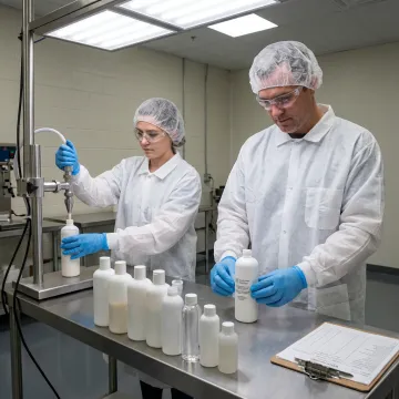 Topical product filling and labeling process