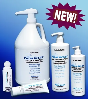 Polar Relief® — Fast-Acting Cooling Topical Analgesic Gel for Physical Therapy & Chiropractic Clinics (Made in USA)