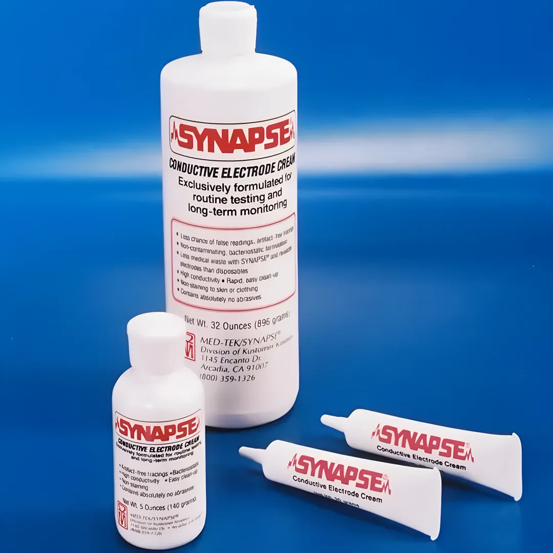 Synapse Conductive Electrode Cream — Professional Conductive Gel/Cream for EMG, EEG, TENS, NMES & Biofeedback Electrodes (Made in USA)