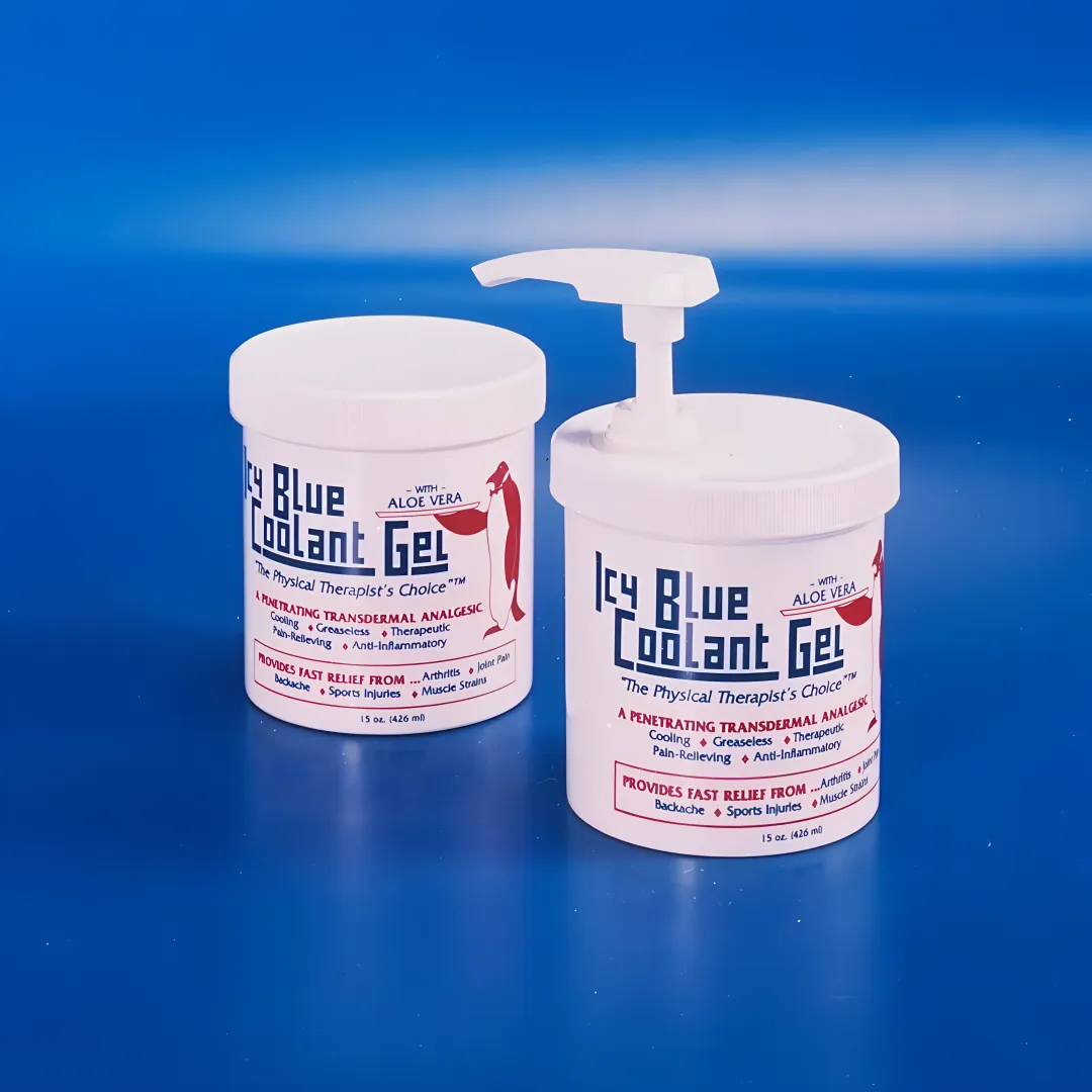 Icy Blue Coolant Gel — Cooling Gel for Massage Therapy, Sports Recovery & Rehabilitation (Wholesale, USA)