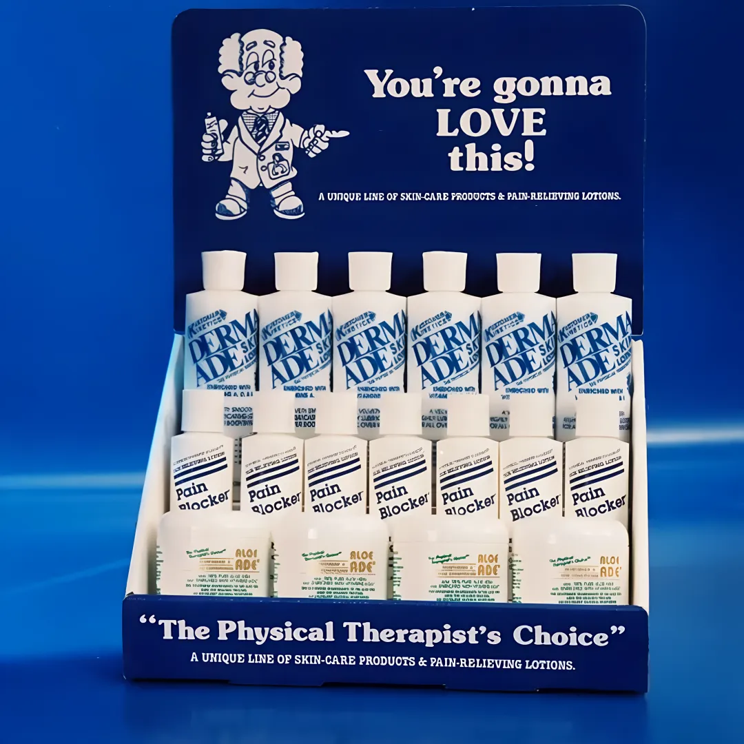 POP Point-of-Purchase Display Unit — Clinic Retail Merchandising Display for Pain Relief, Cooling Gel & Ultrasound Products (USA)
