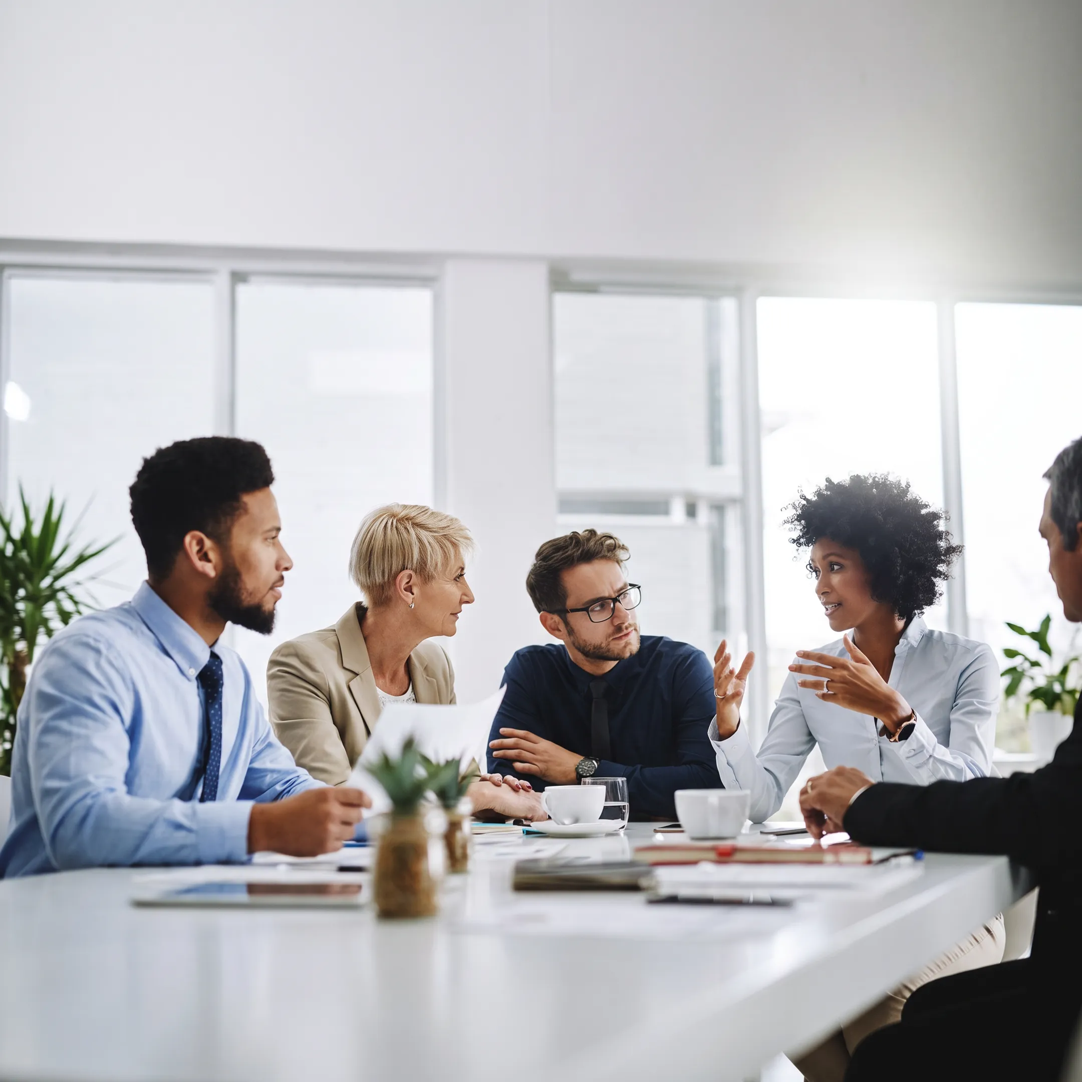 Advisor comparing retirement plan investment options