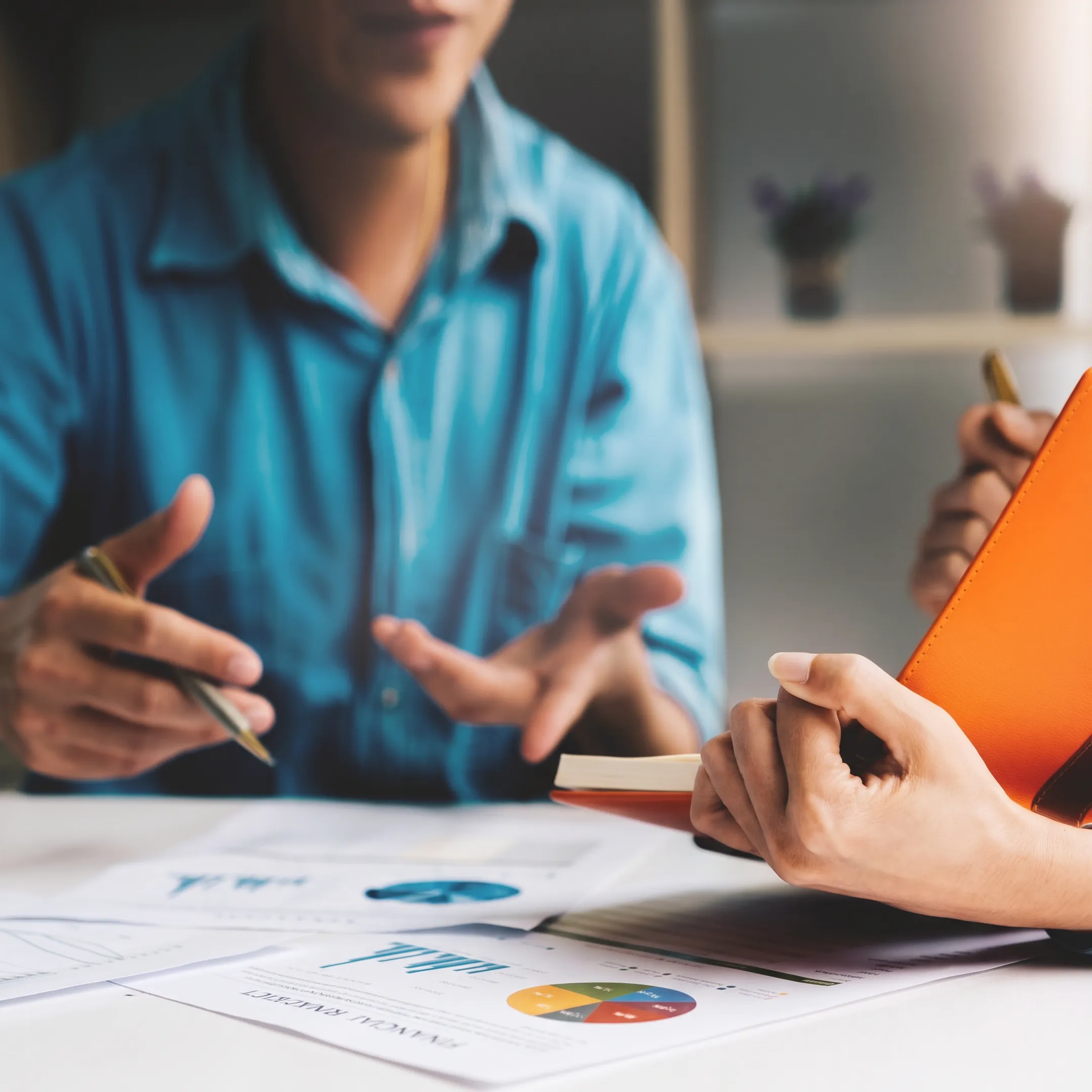 Advisor presenting a personalized investment strategy to a couple