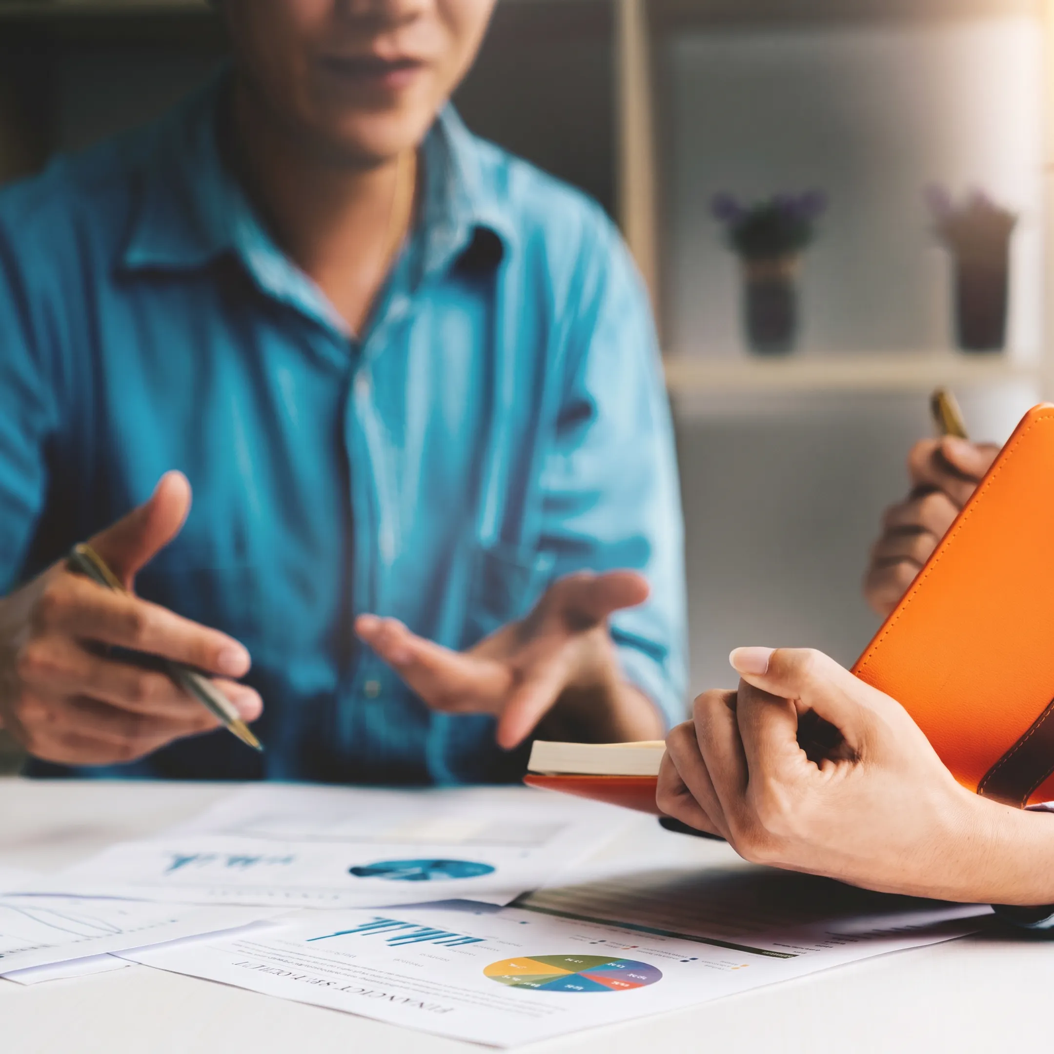 Financial advisor explaining a personalized wealth strategy
