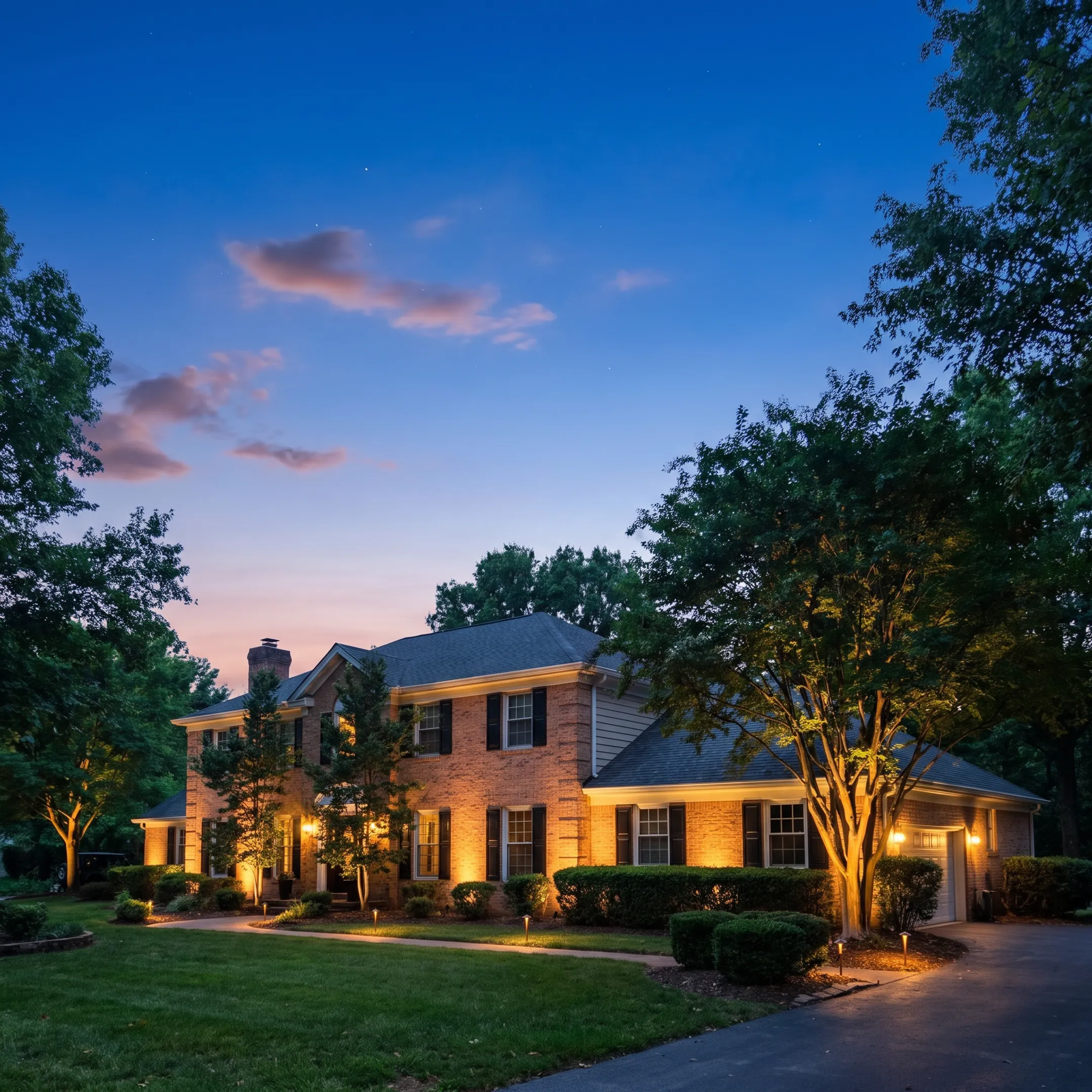 Designer positioning uplights for an outdoor celebration
