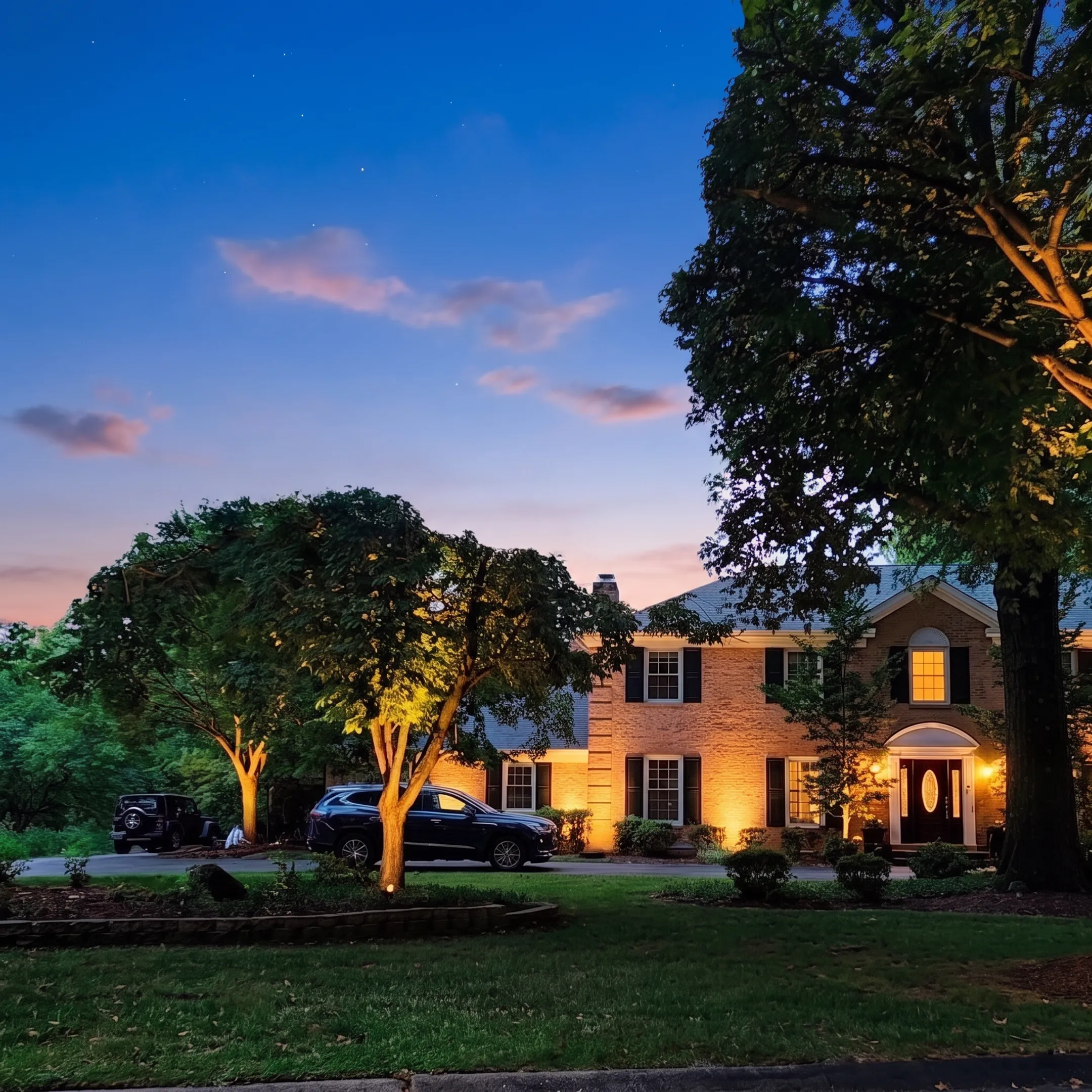 Designer planning low-voltage landscape lighting