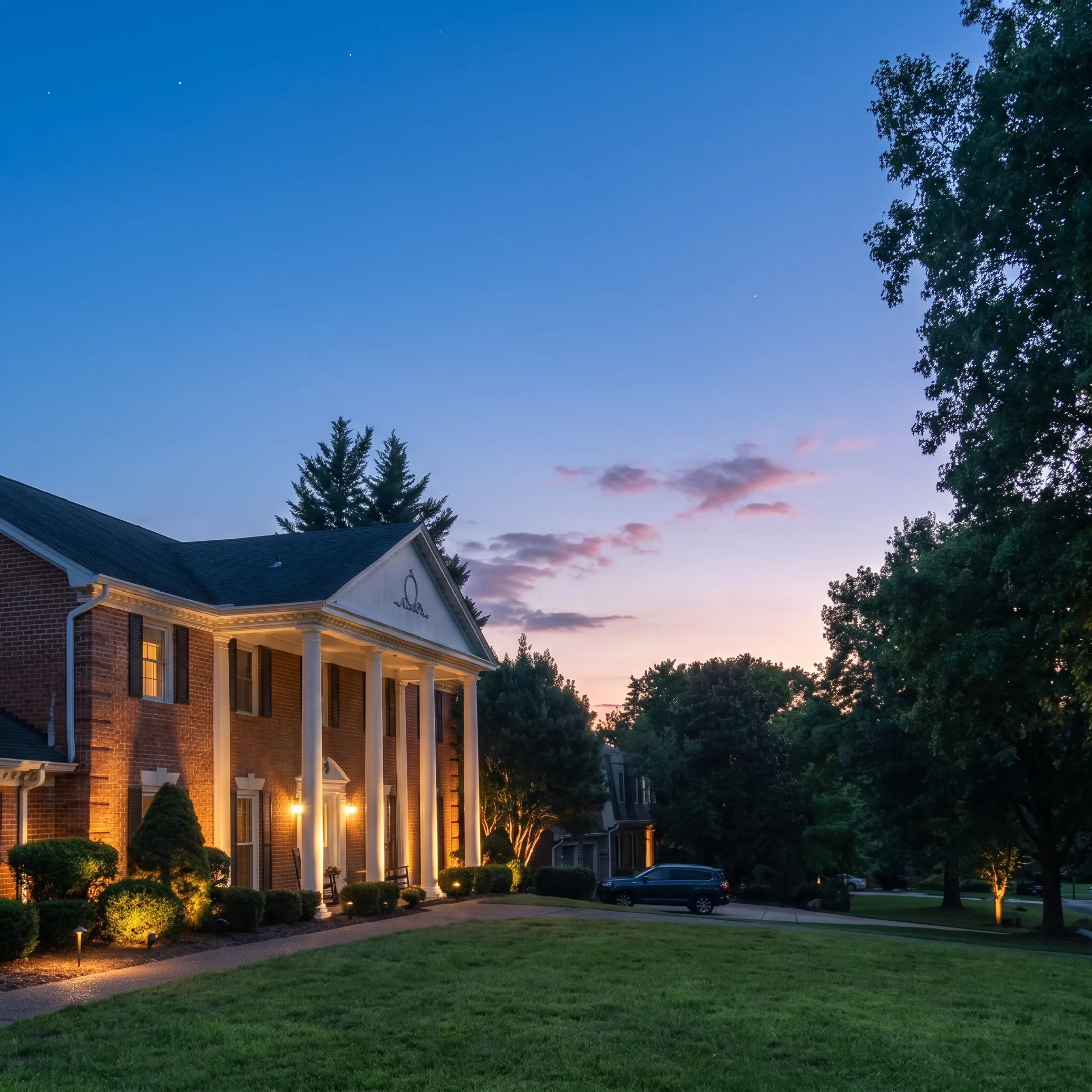 Designer planning low-voltage walkway lighting placement