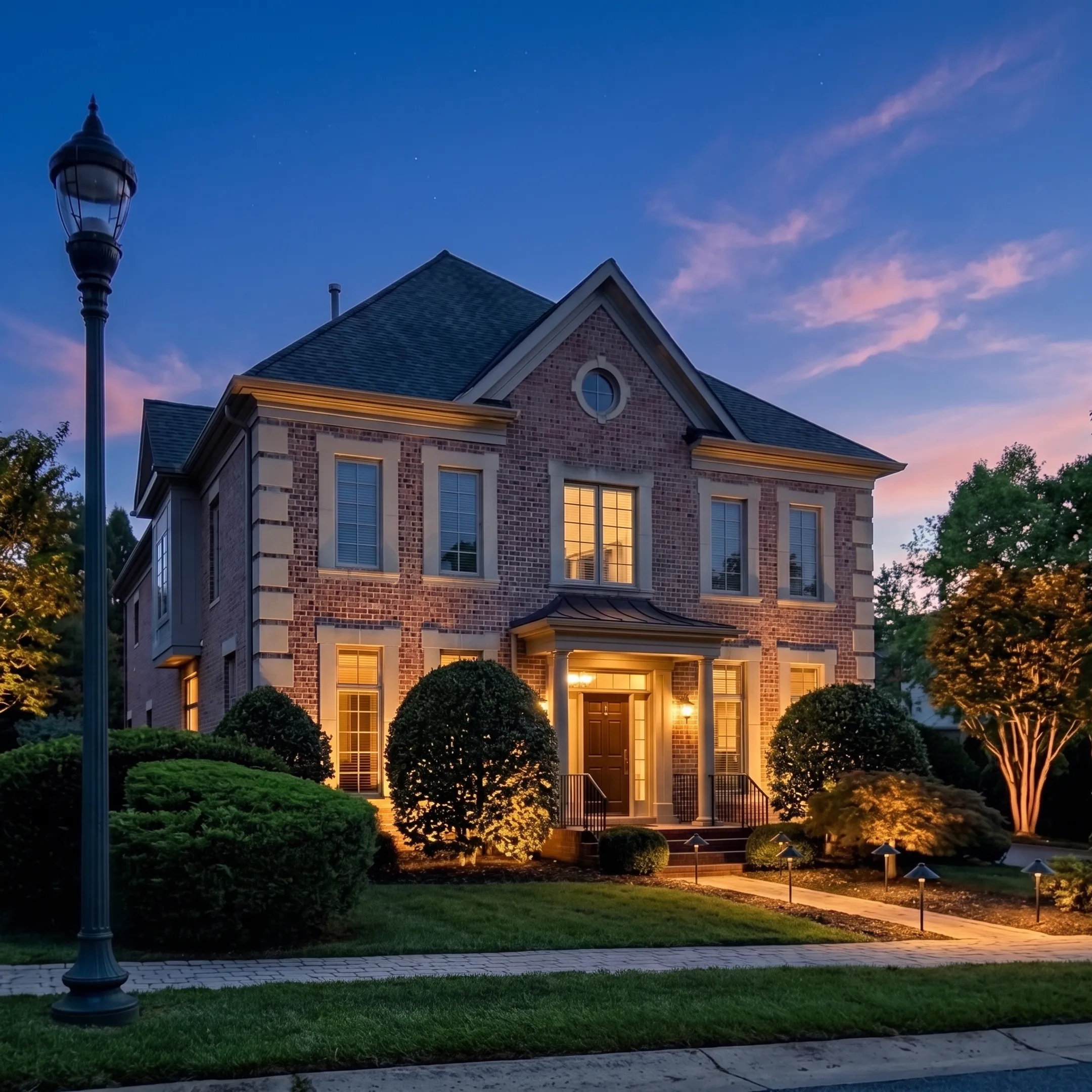 Designer planning low-voltage lighting for a paver patio