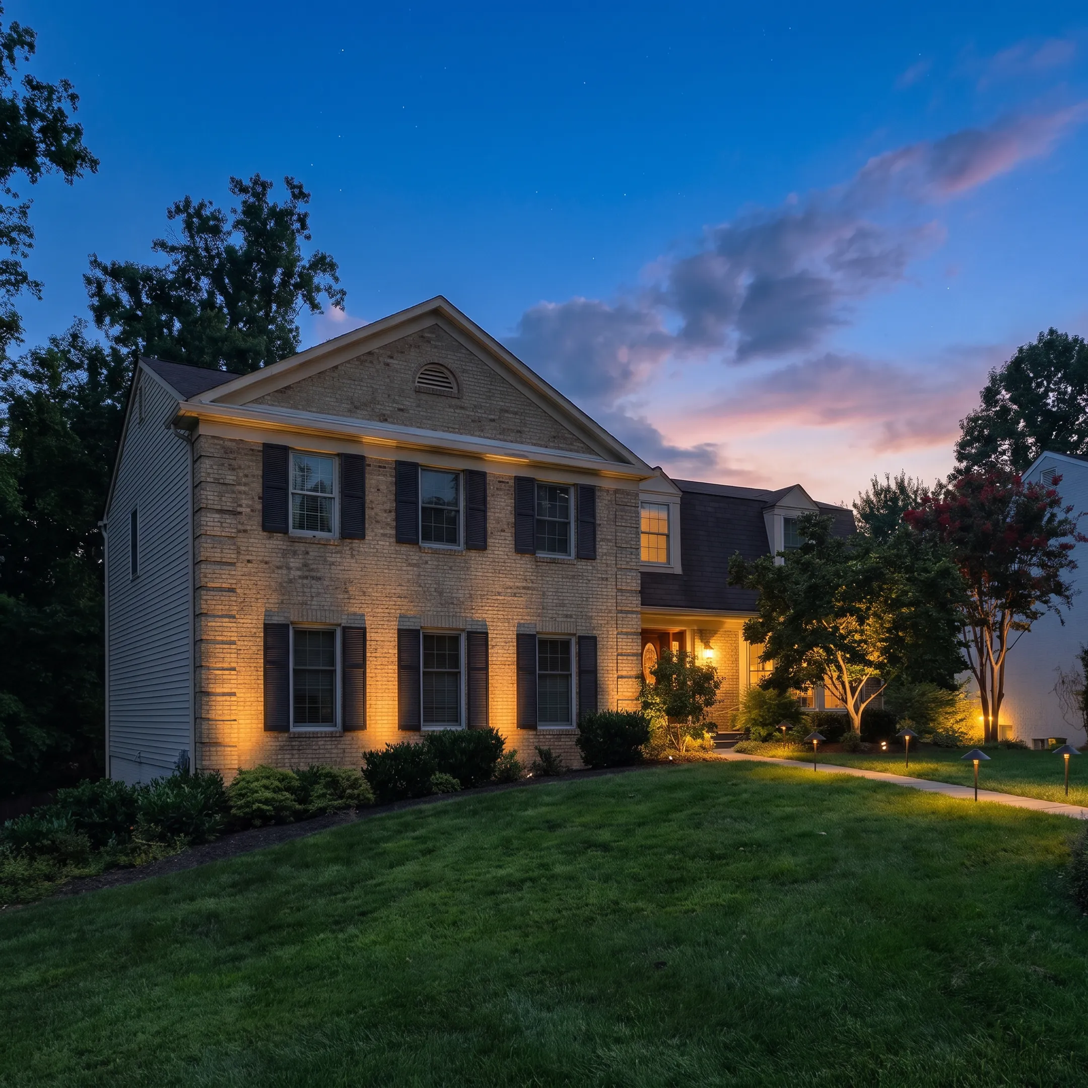 Designer planning LED lighting for outdoor stairs