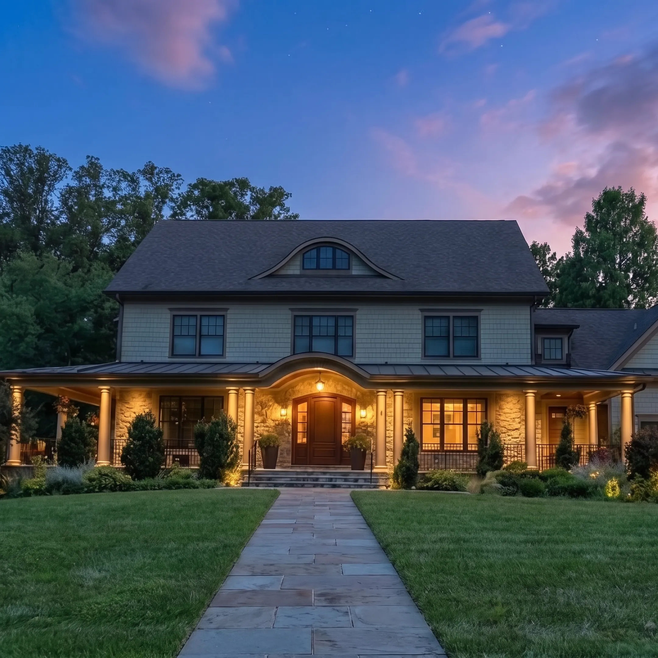 Designer planning low-voltage LED security lighting around a residence