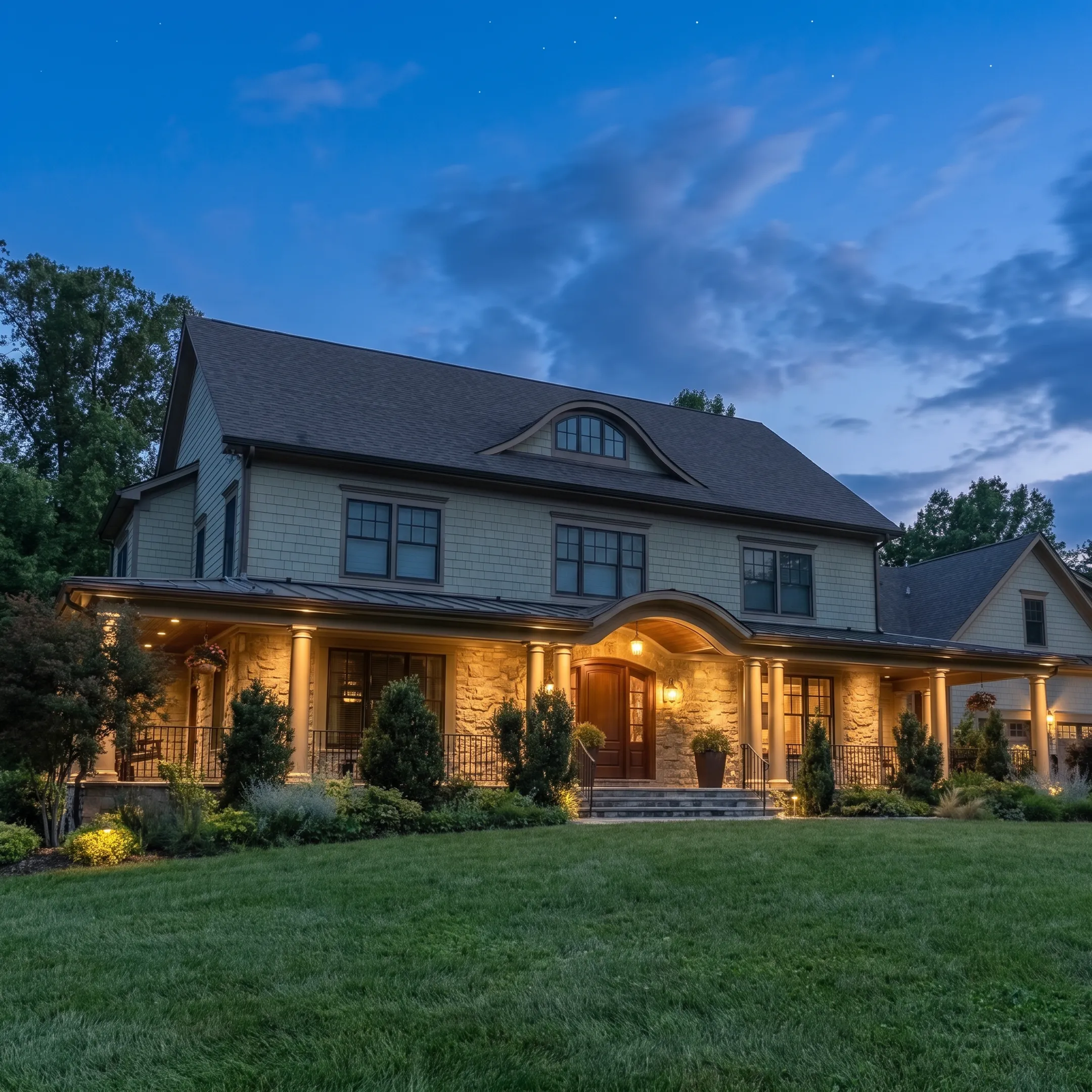 Designer planning low-voltage landscape lighting