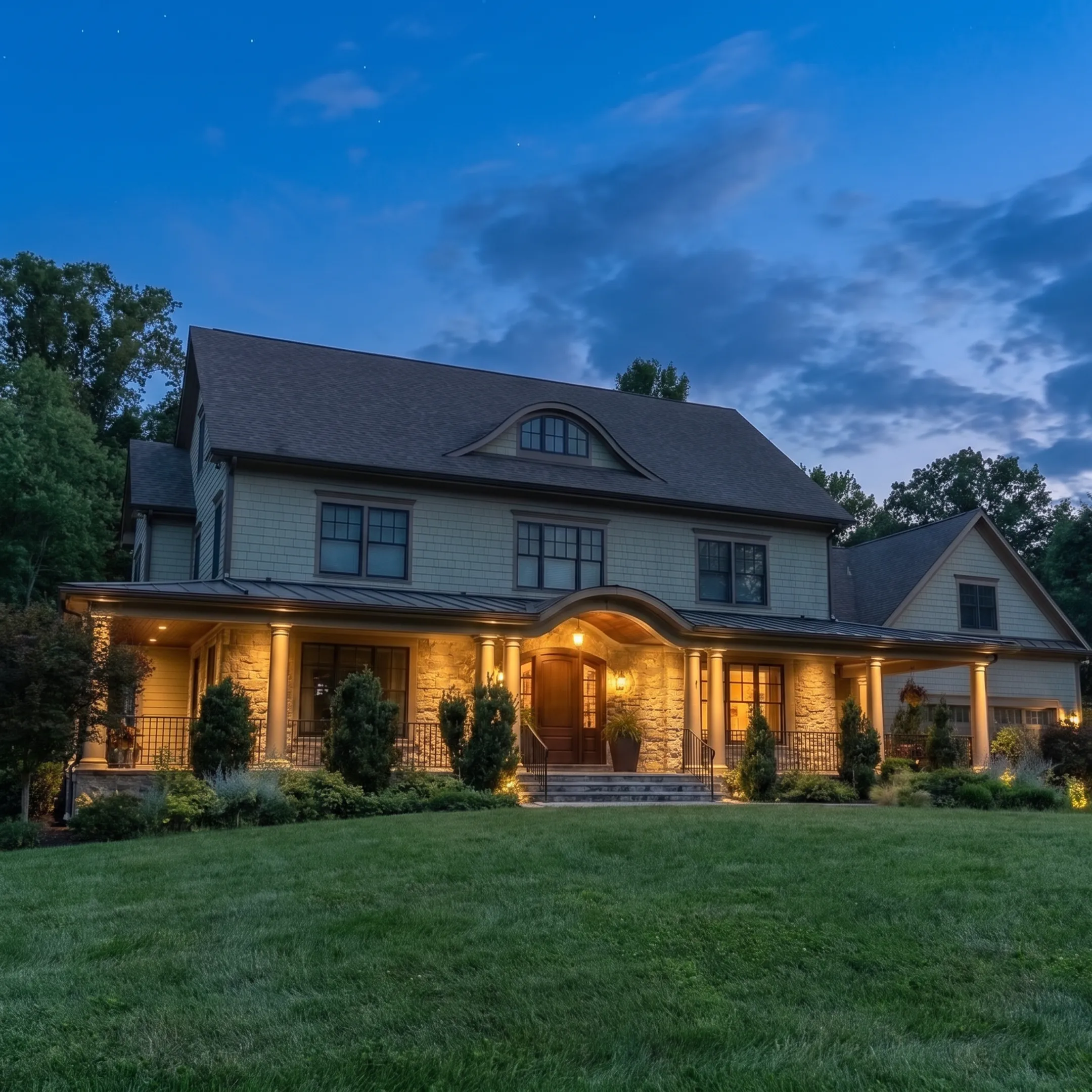 Designer planning low-voltage garden lighting