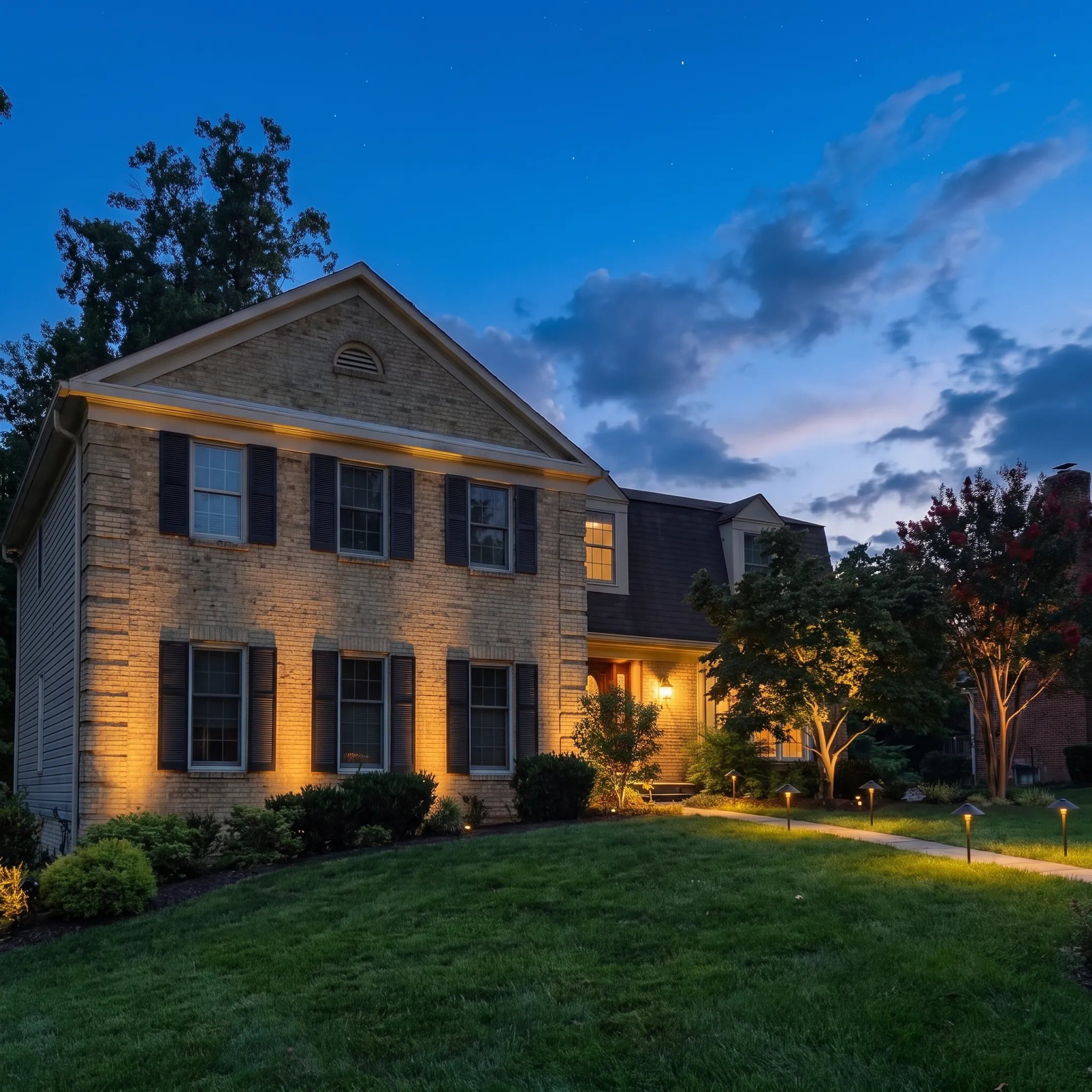 Designer planning low-voltage LED landscape lighting