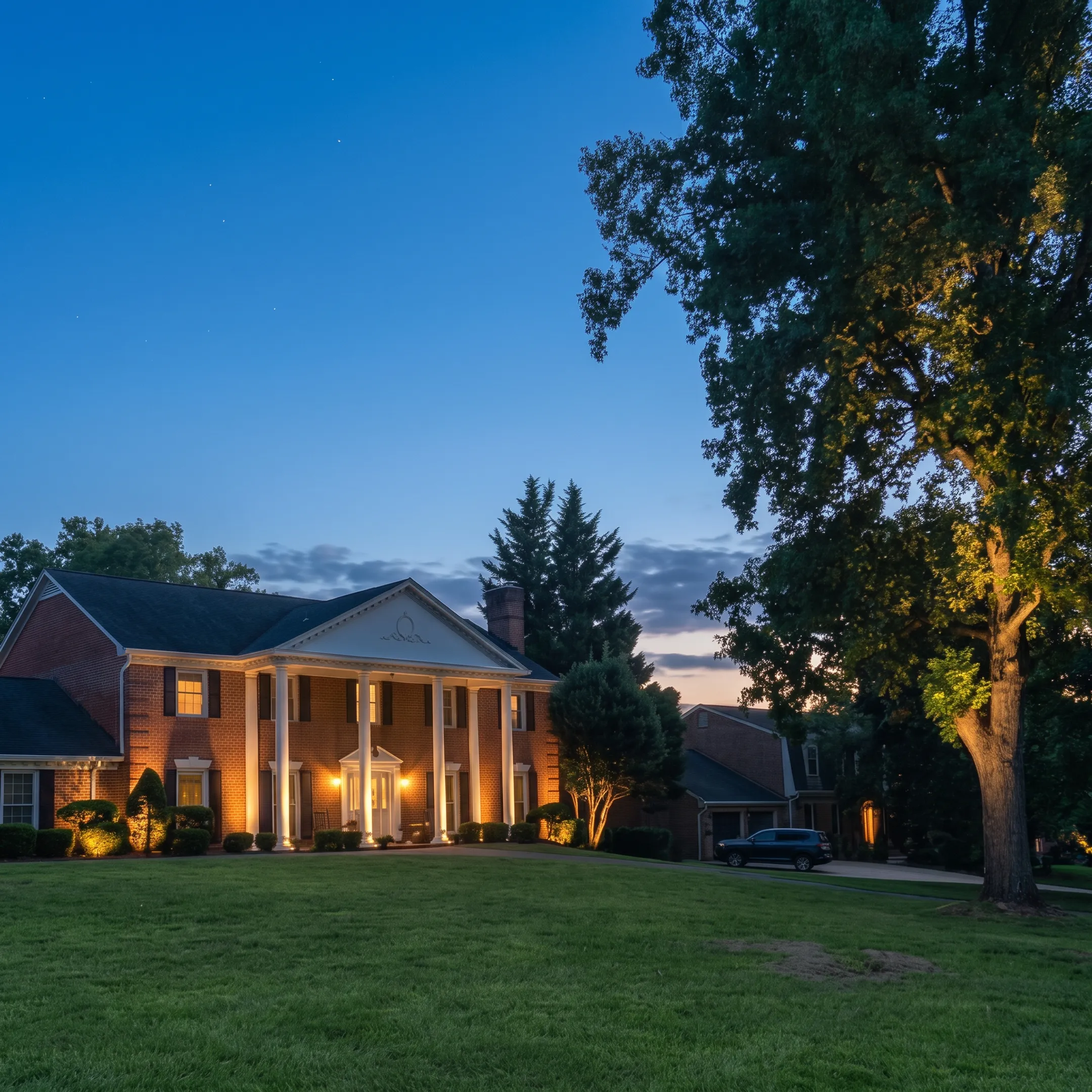 Designer planning low-voltage landscape lighting