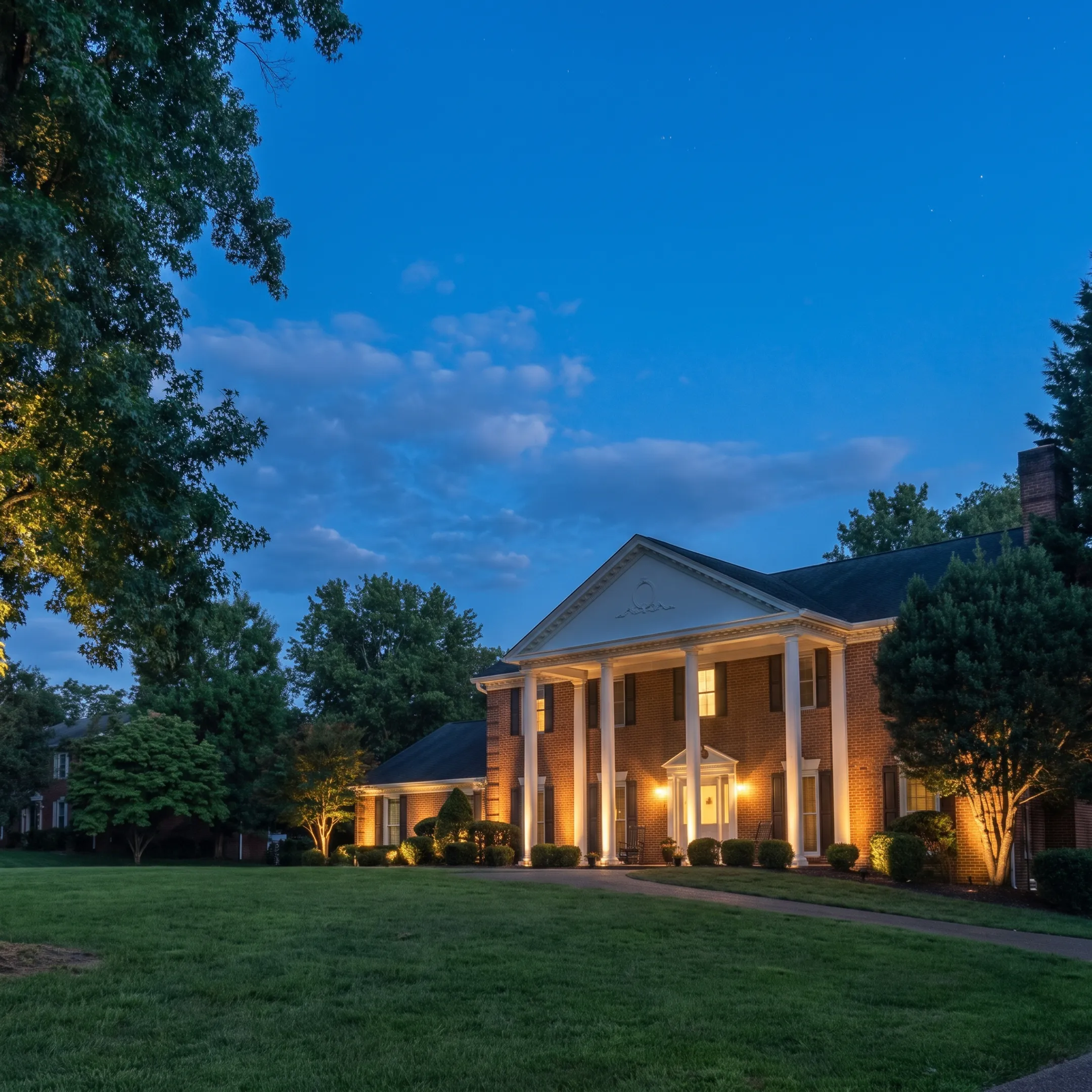 Designer planning LED lighting for outdoor steps