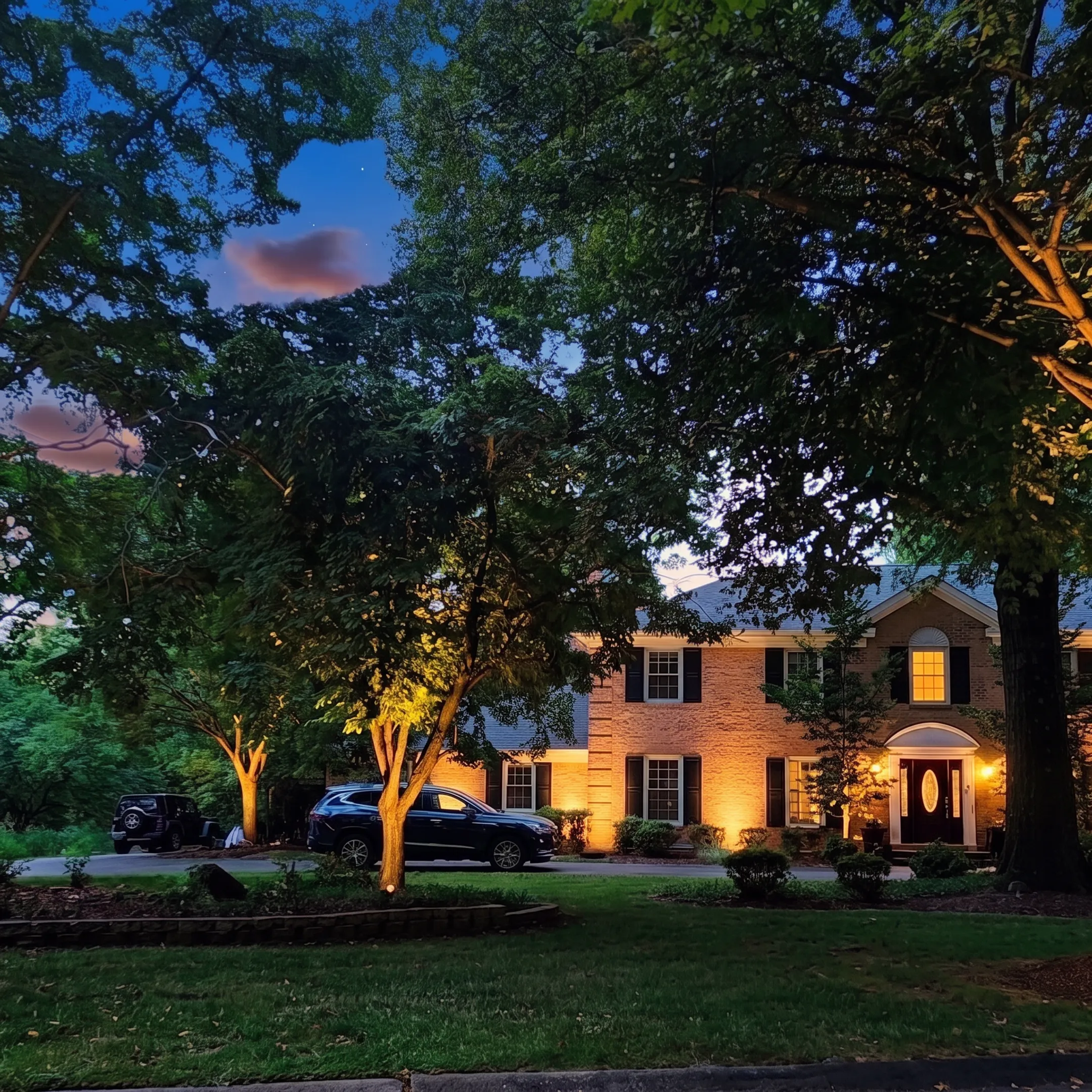 Designer planning low-voltage landscape lighting