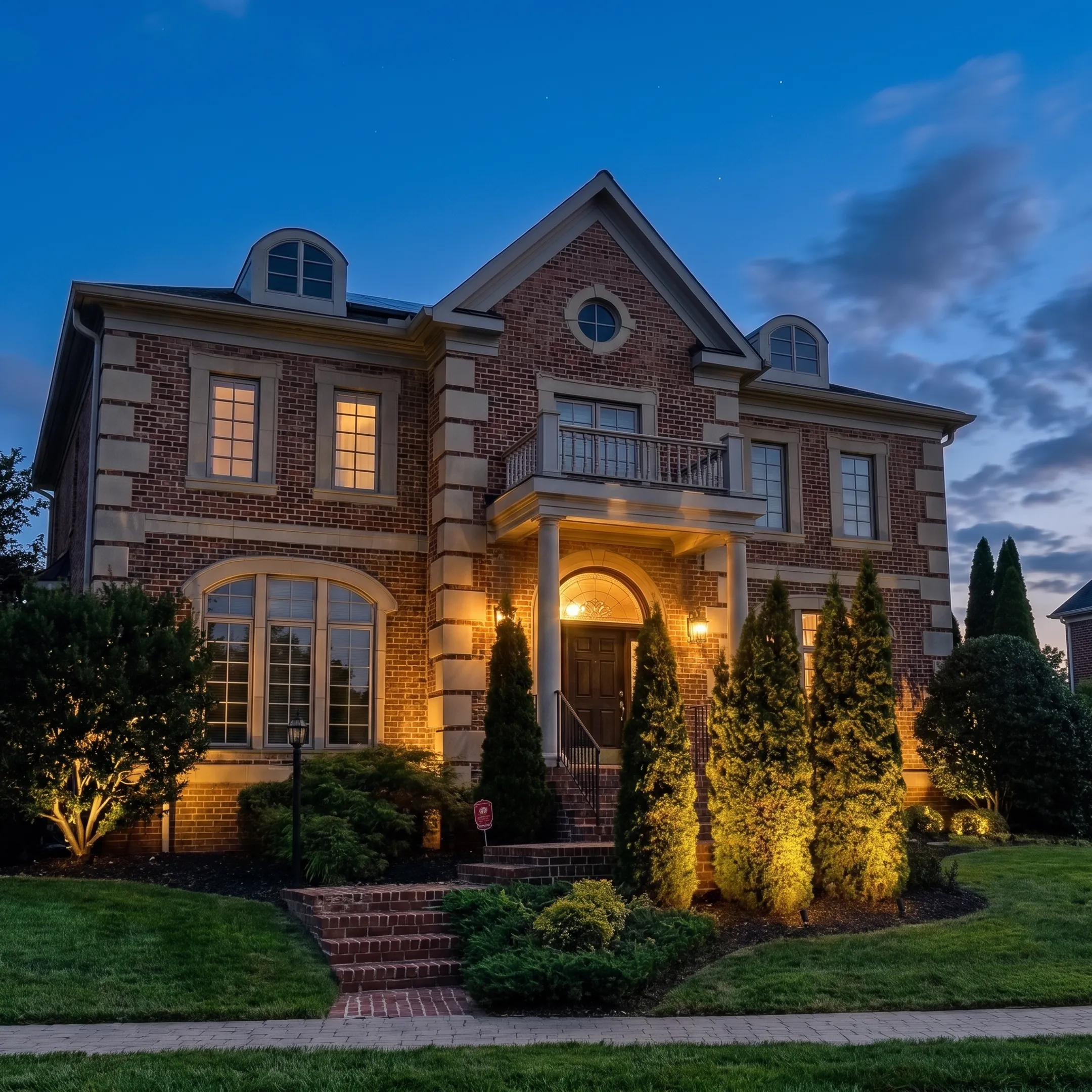 Designer planning low-voltage entry lighting