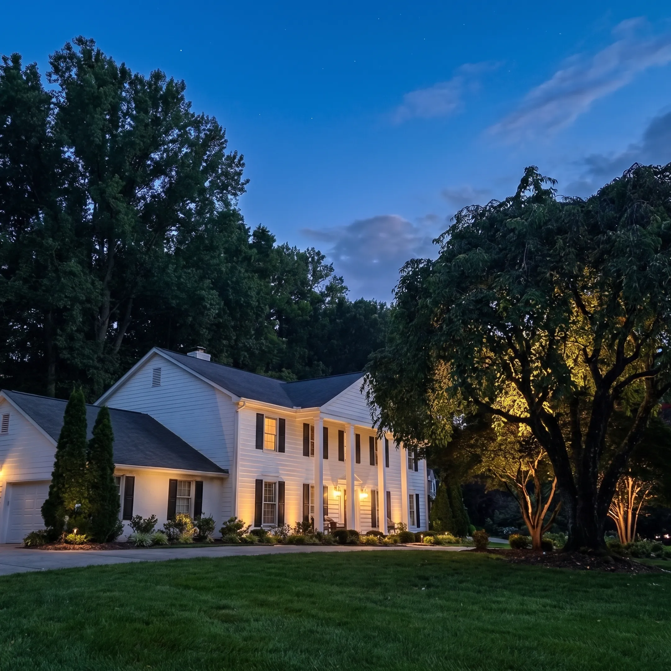 Outdoor Landscape Lighting Installation