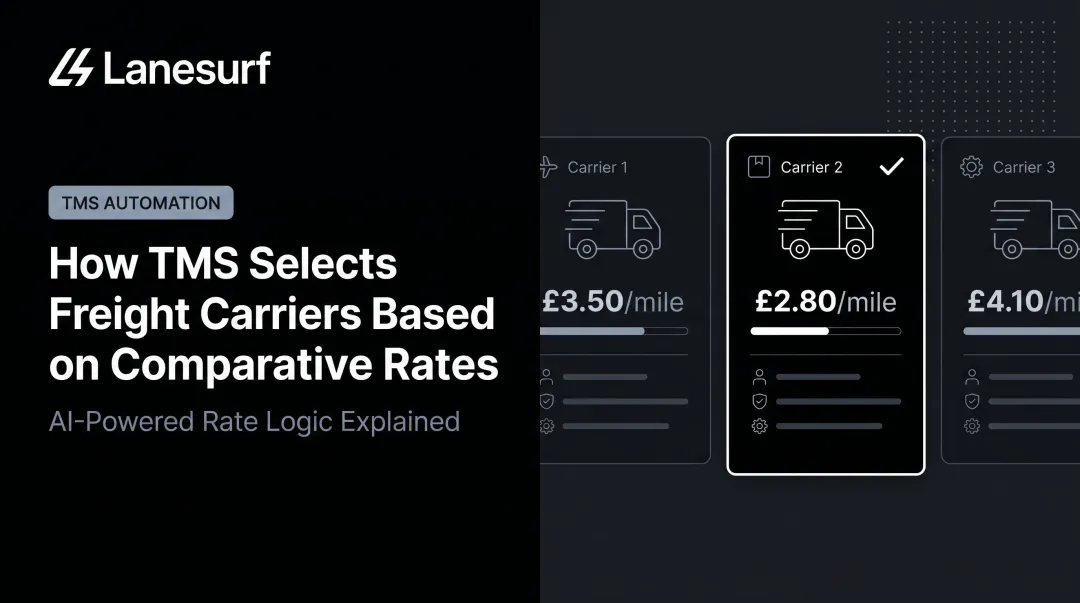 How TMS Selects Freight Carriers Based on Comparative Rates