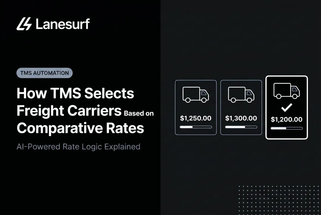 How TMS Selects Freight Carriers Based on Comparative Rates