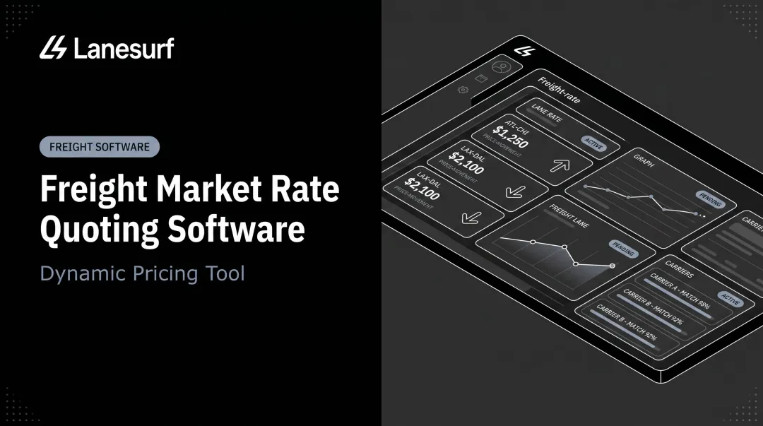 Freight Market Rate Quoting Software — Dynamic Pricing Tool