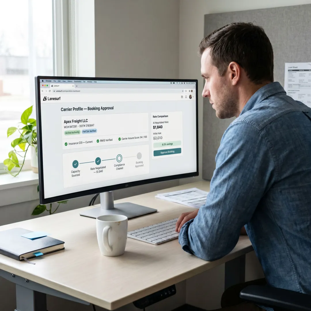 Carrier compliance review workflow