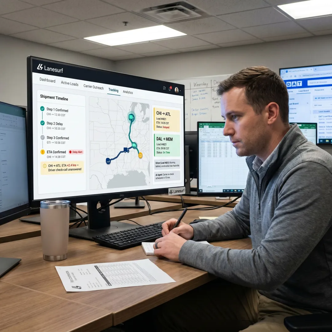 Shipment tracking workflow dashboard