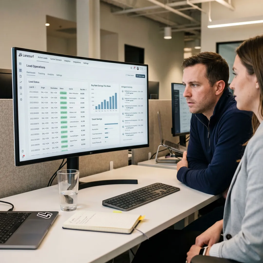 AI freight operations dashboard