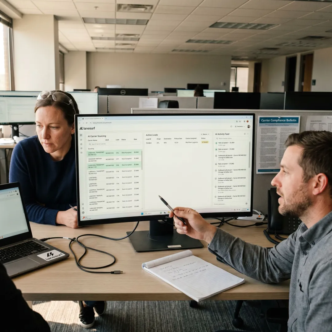 AI freight operations dashboard