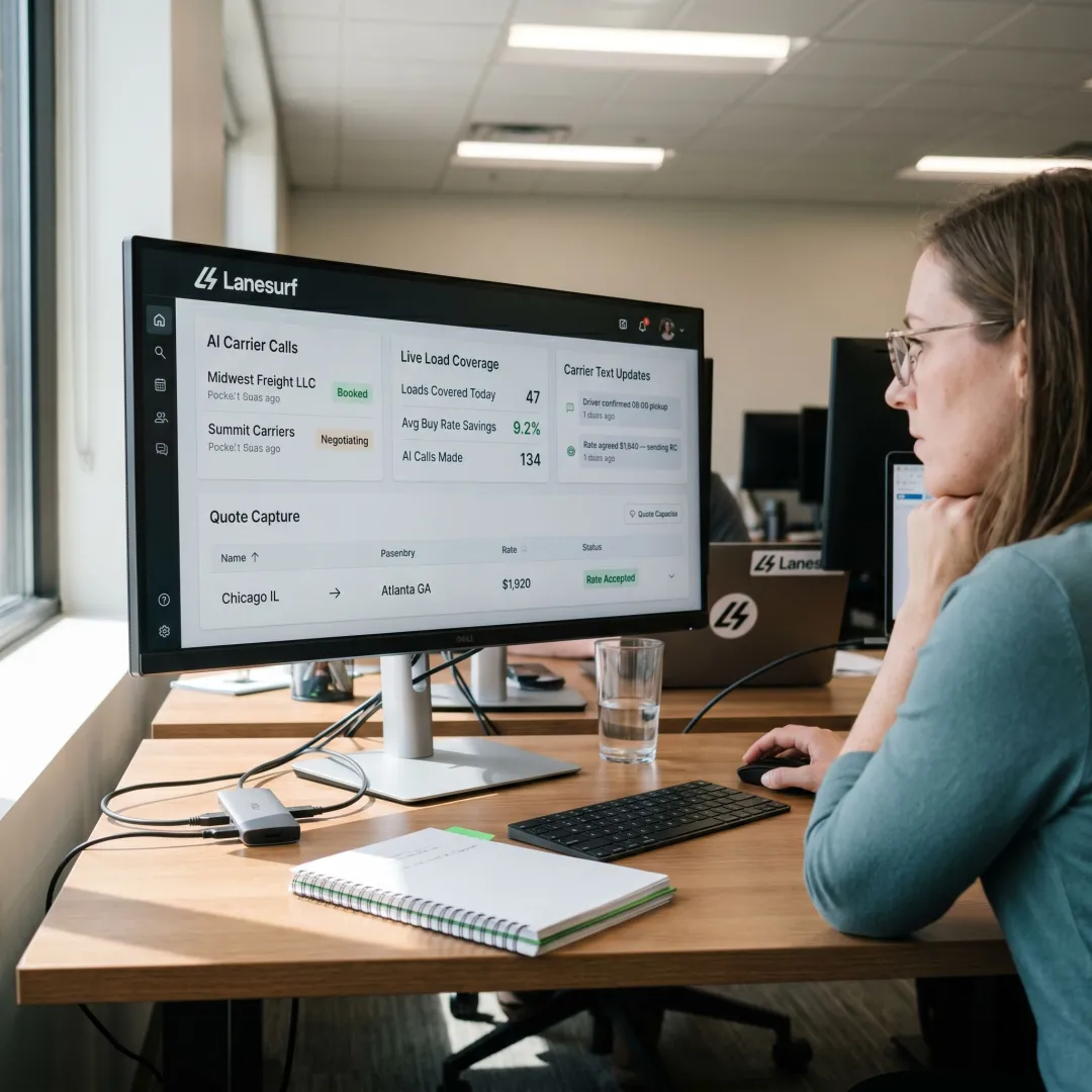 AI carrier communication dashboard