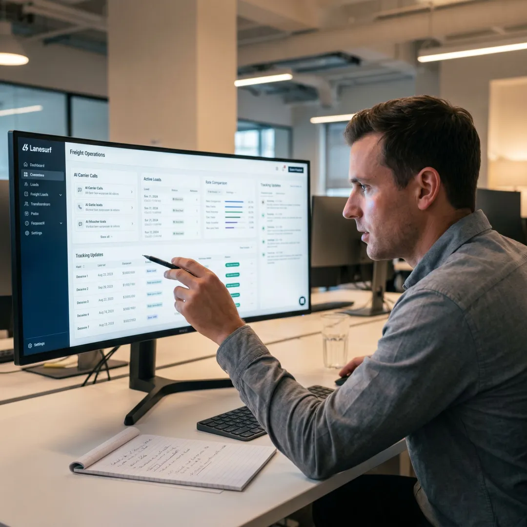 AI freight operations platform dashboard