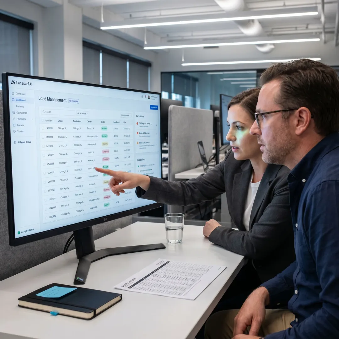 AI freight operations dashboard