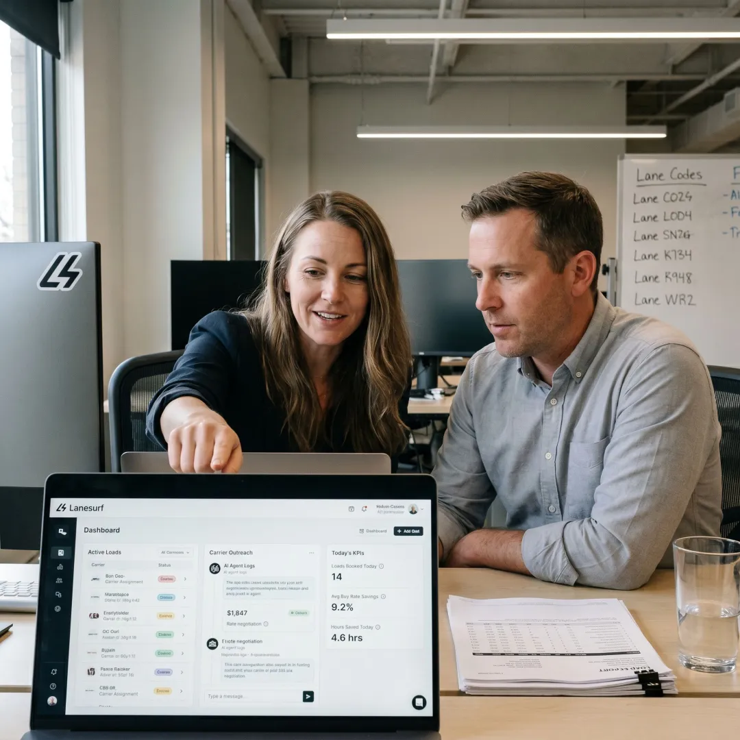Real estate team reviewing digital deal pipeline