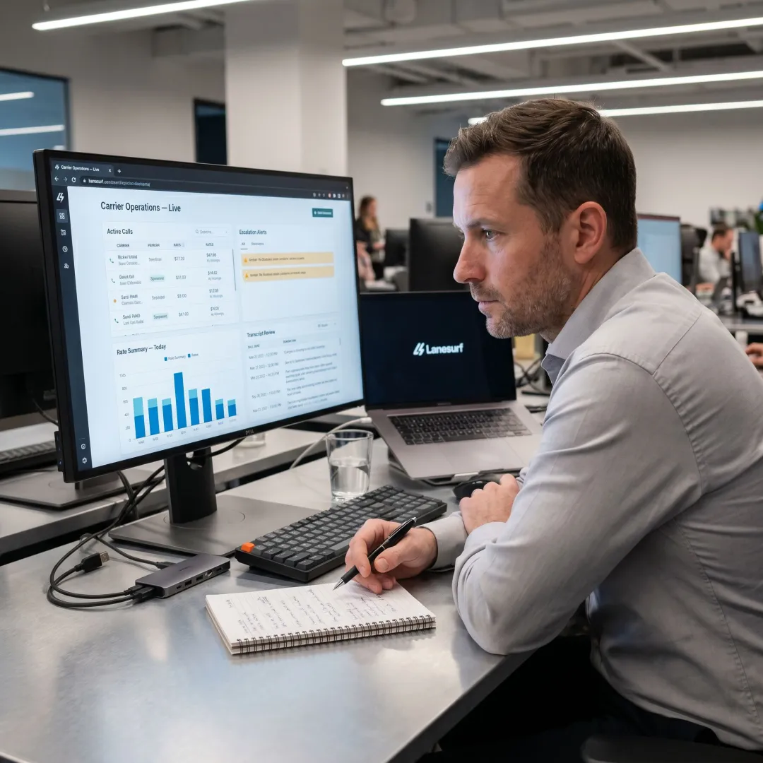 Freight call intelligence dashboard