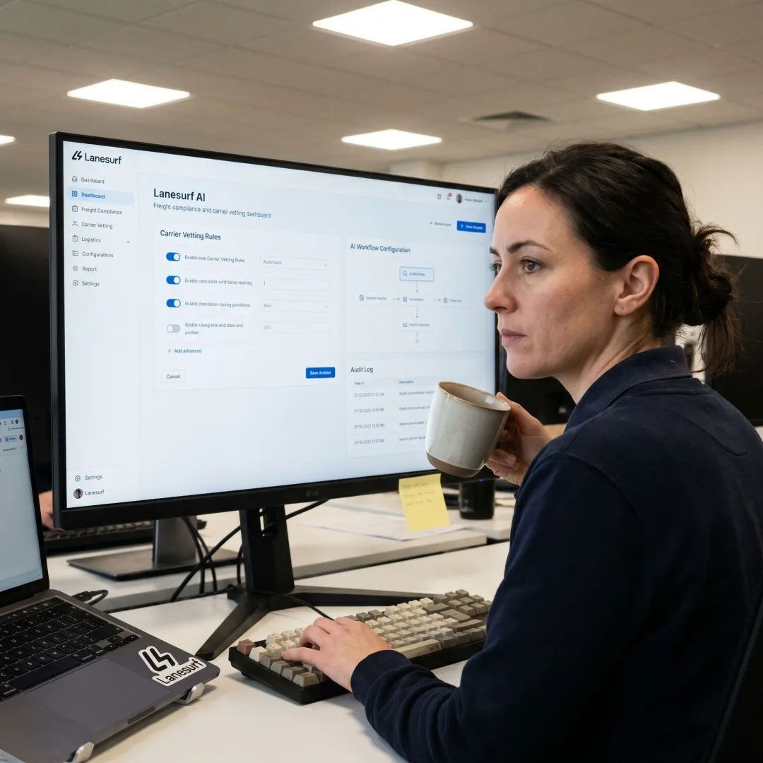 Freight compliance workflow dashboard