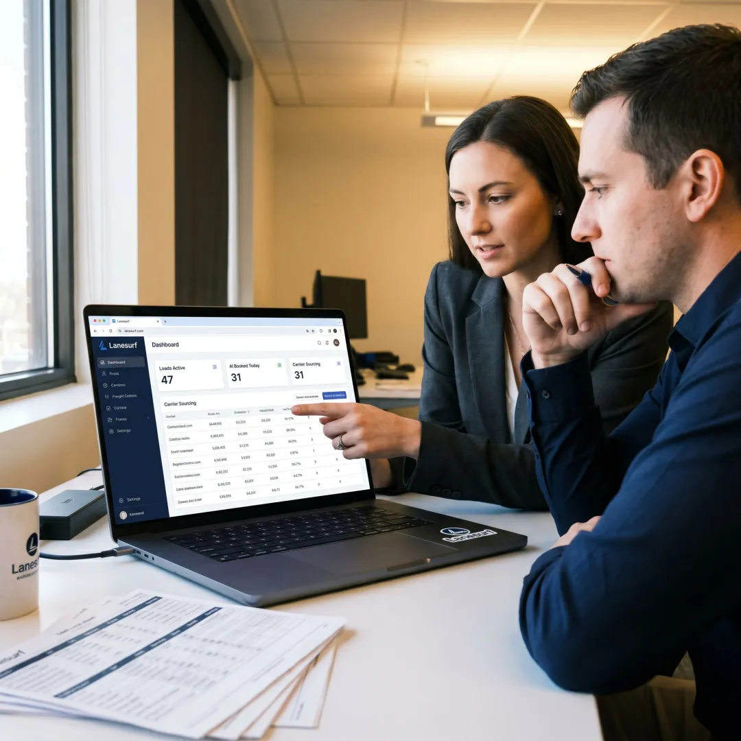 AI freight automation dashboard