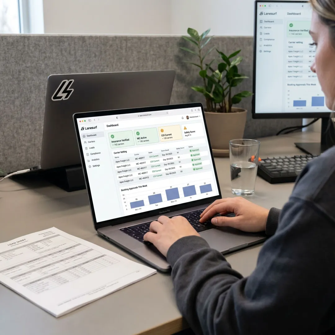 Carrier compliance software dashboard