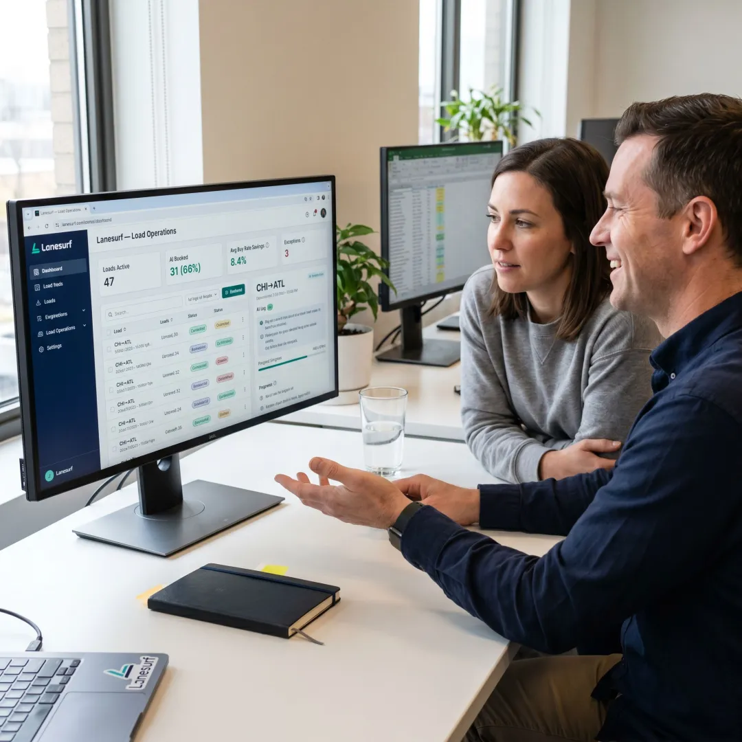 AI freight operations workflow dashboard
