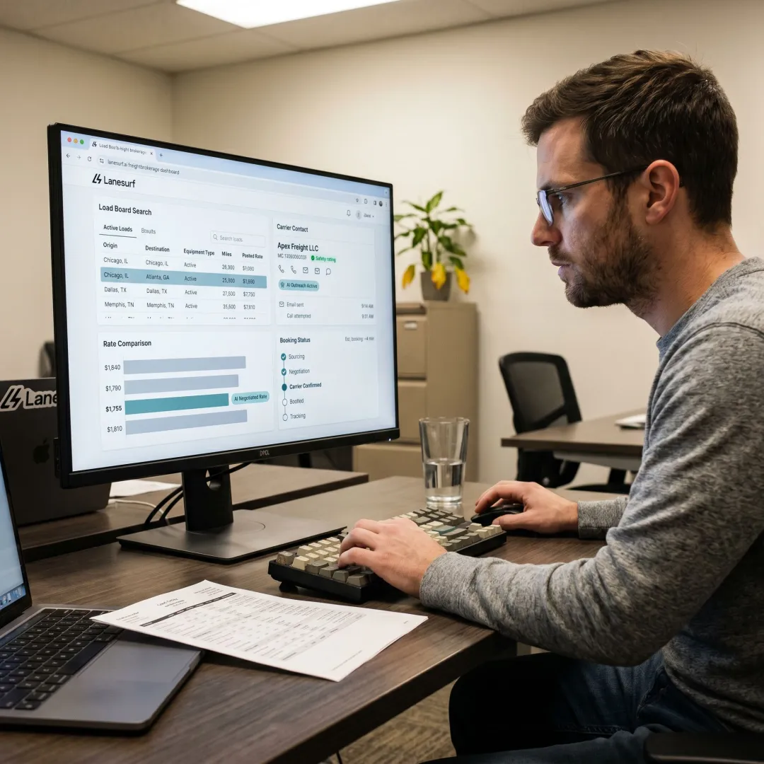 AI freight load board automation dashboard