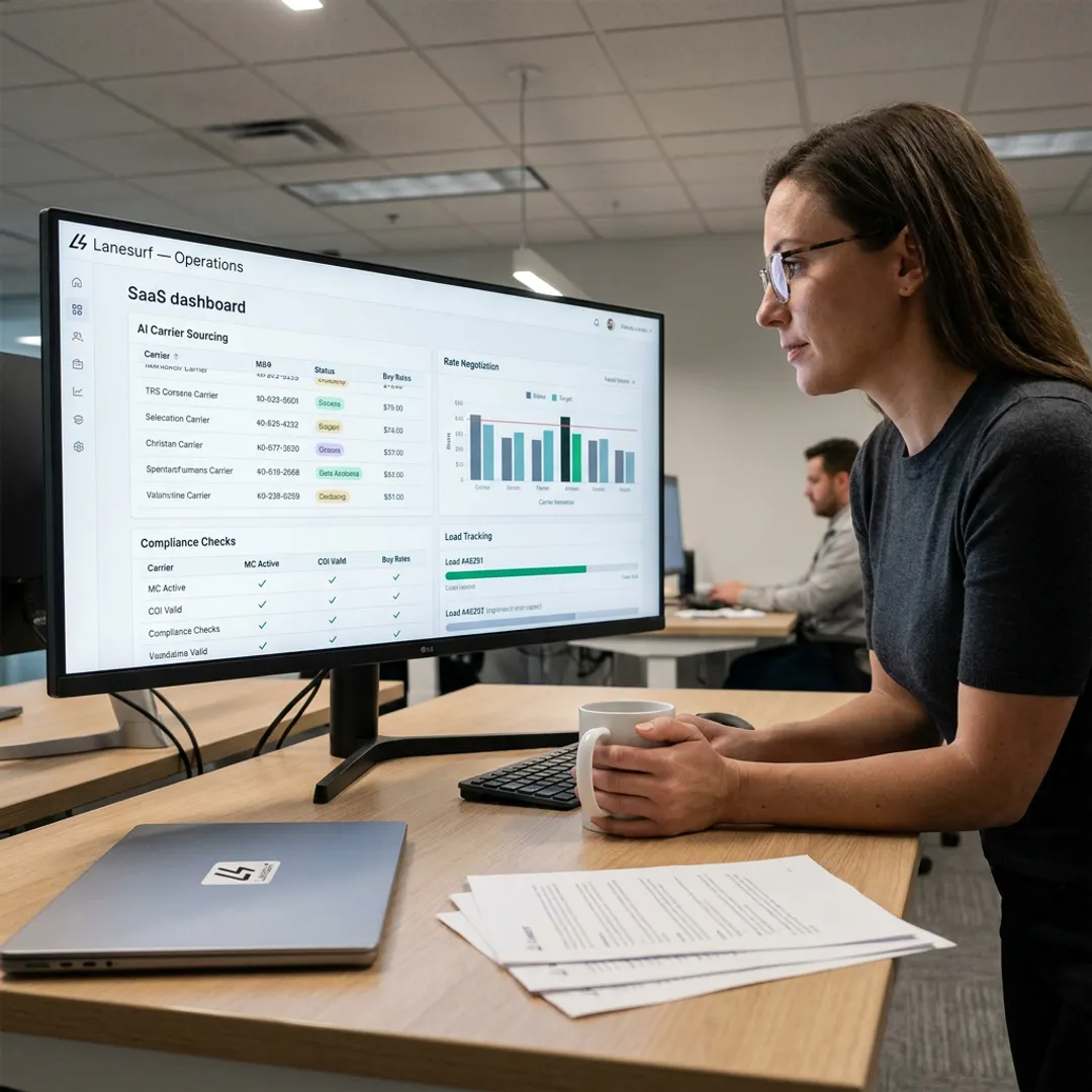 AI freight dispatch workflow dashboard