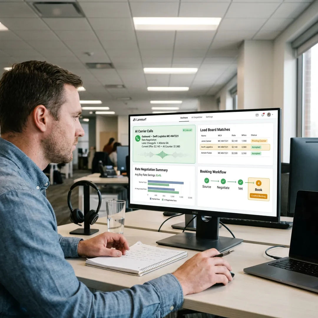 AI Dispatcher Voice for Freight Carrier Calls and Ops