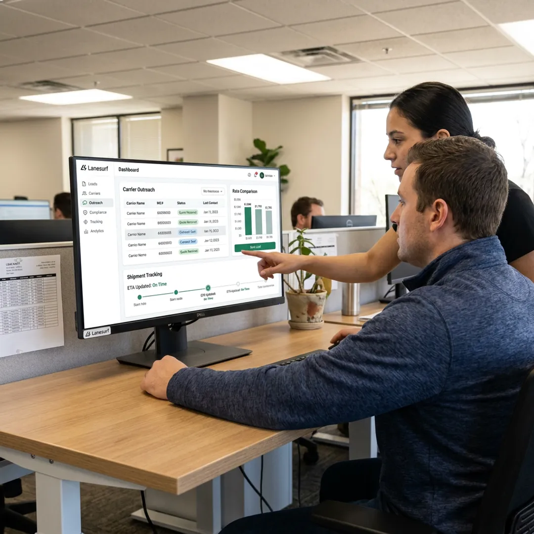 AI logistics CRM dashboard for freight brokers