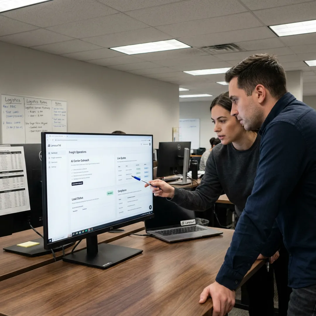 AI platform managing carrier outreach and freight loads