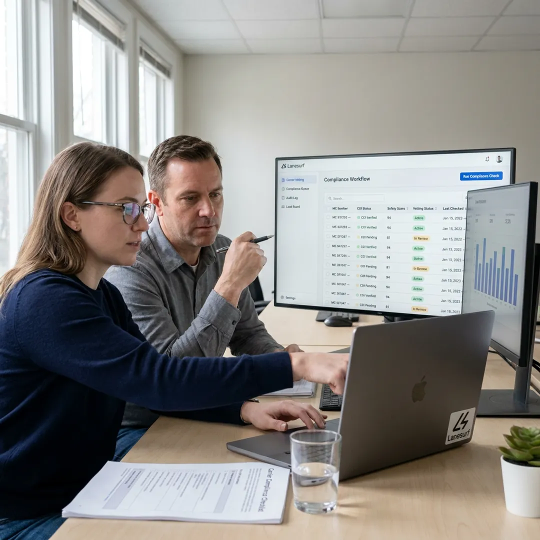 AI carrier compliance workflow dashboard