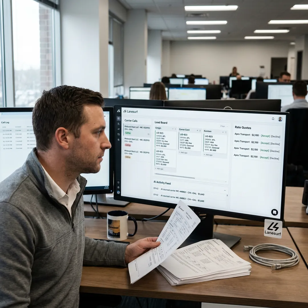 AI freight platform dashboard